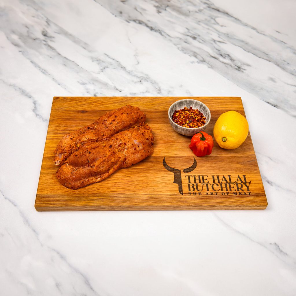 Halal Marinated Peri Peri Chicken Thigh Boneless